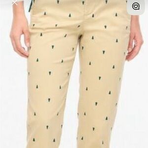 NWT J.Crew high rise girlfriend  Christmas Tree size 6